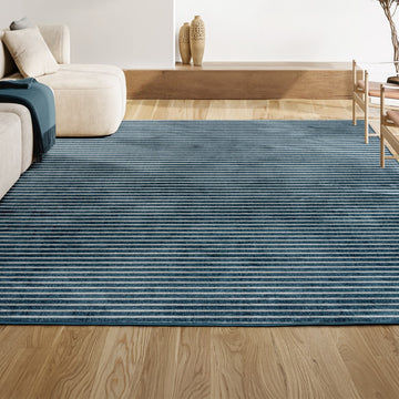 Aarhus Minimalist Scandi Striped Area Rug